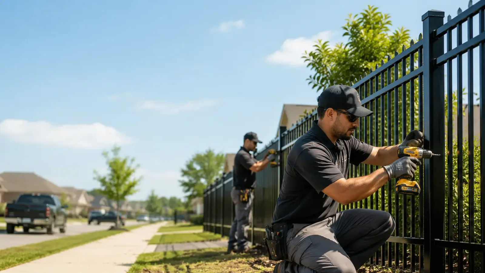 Metal Fence Installation in Clare, IA